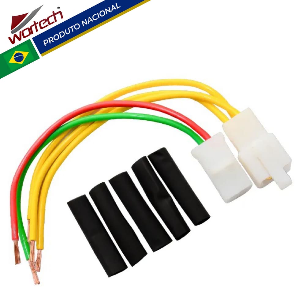 Conector Regulador Retificador Comet 150 (11) Wortech