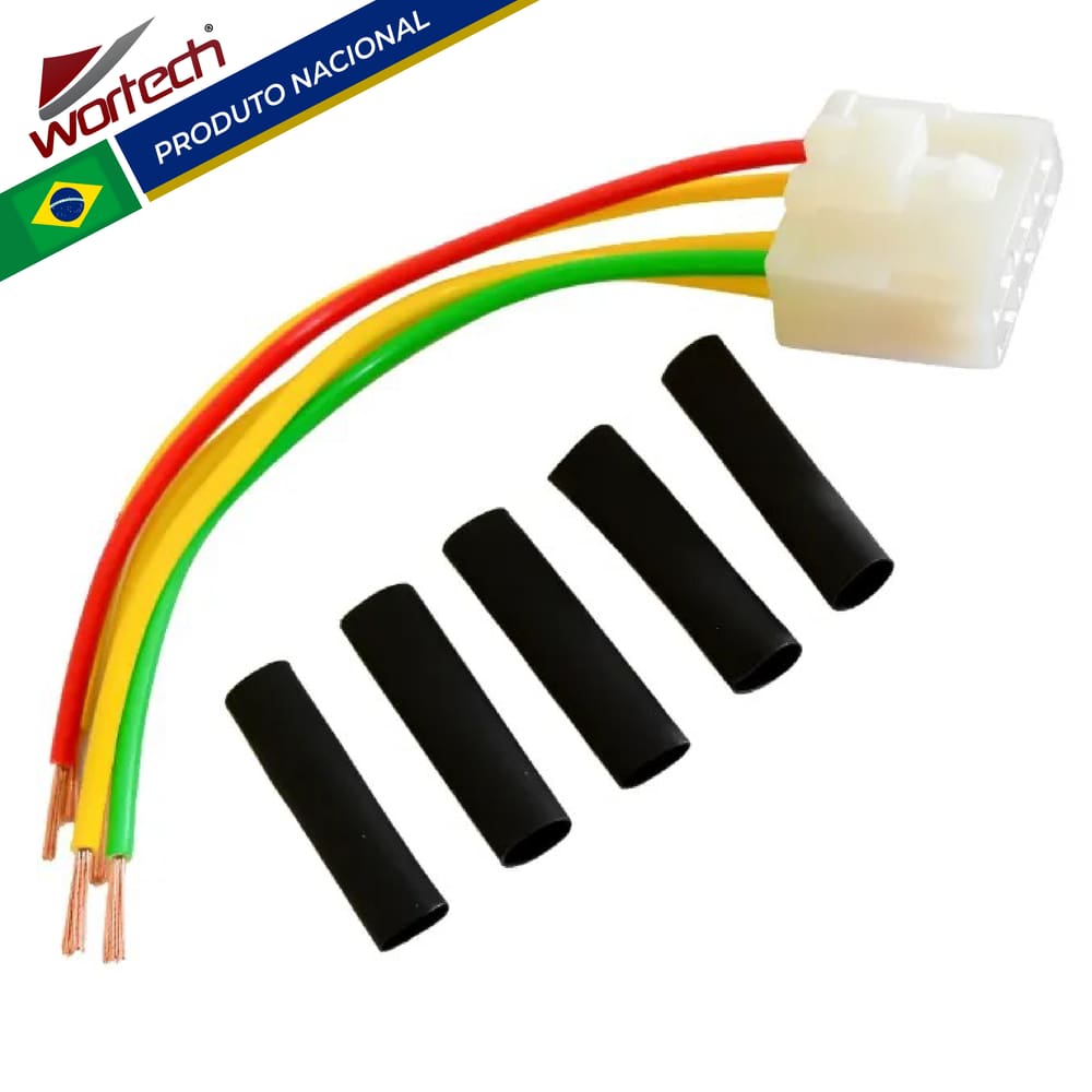 Conector Regulador Retificador Motorino Velocette 150 Carburada - Wortech