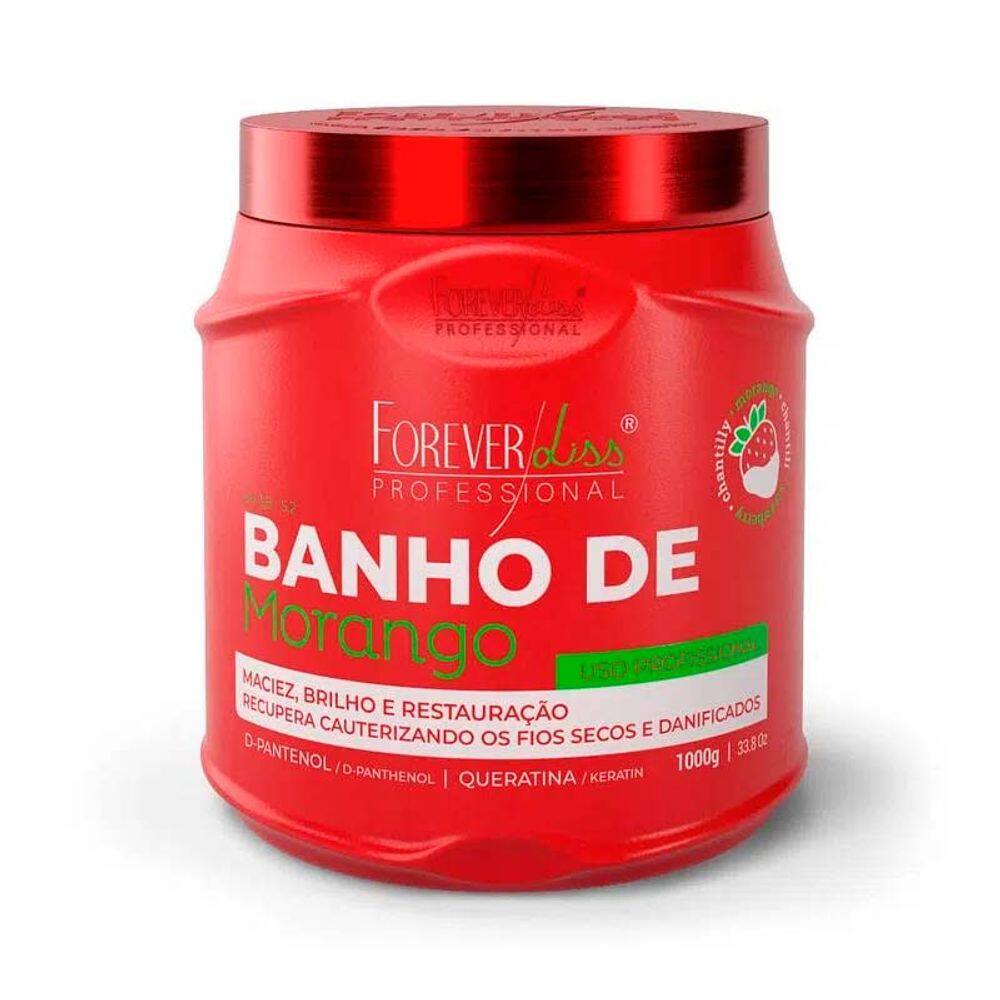 Mascara Banho de Verniz Morango Forever Liss 1kg