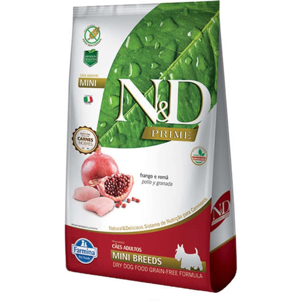 N&D Prime Caes Adultos Frango Mini 10 Kg