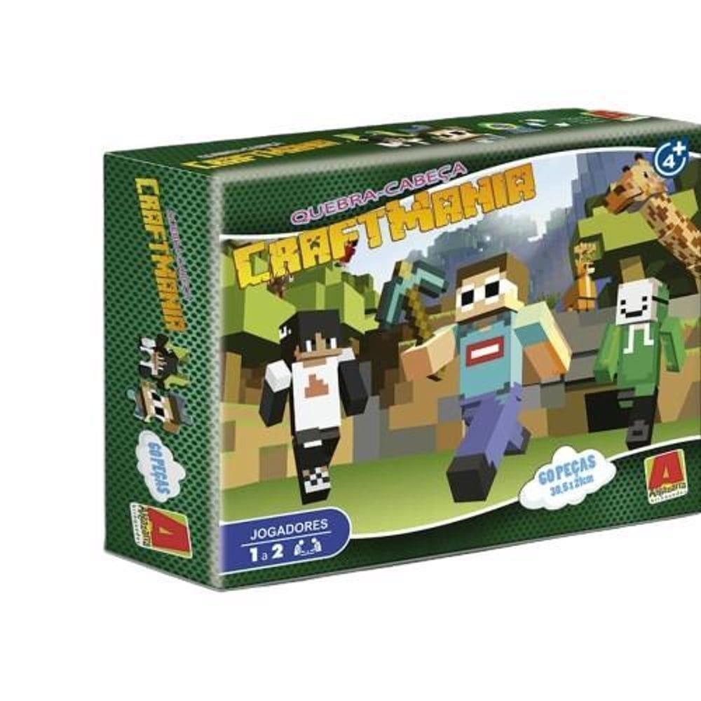 Quebra-Cabeça Craftmania 60 Peças Minecraft Algazarra