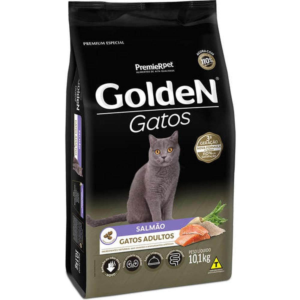 Golden Gatos Ad. Salmao 10,1 Kg