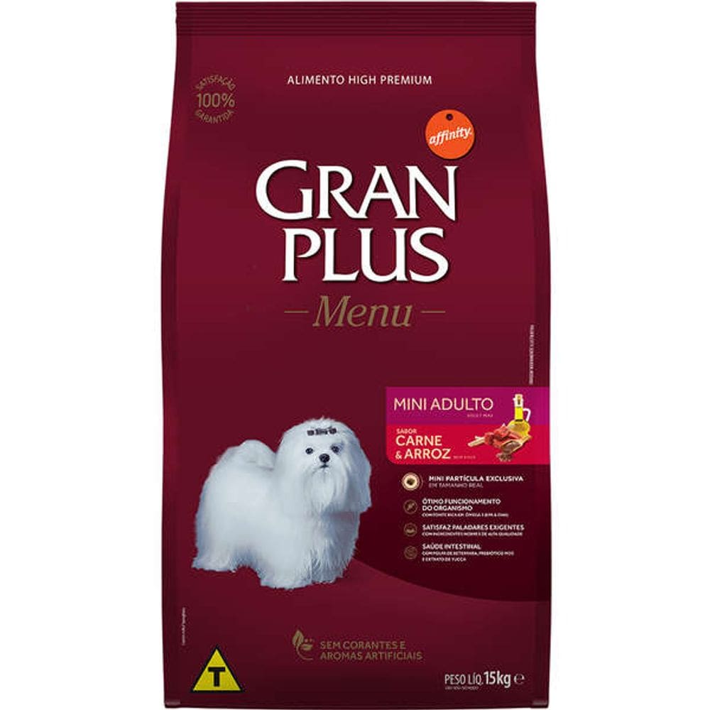 Gran Plus Caes Ad. Mini Carne 15 Kg