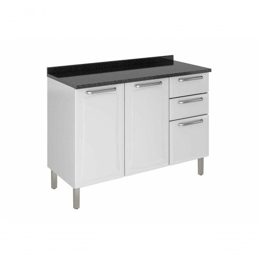 Balcão Cozinhas Itatiaia Tarsila 3 Portas E 2 Gavetas Branco
