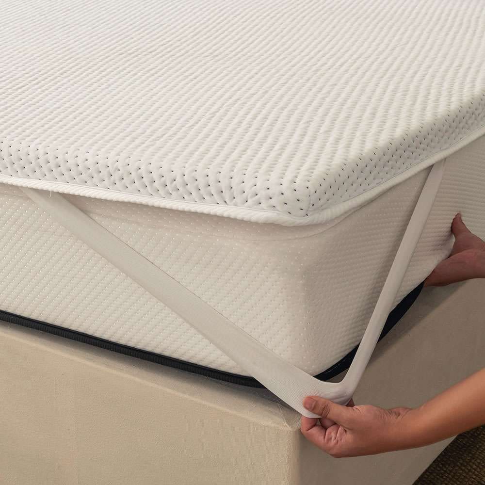 pillow top solteiro guldi soft com espuma d30 com alça (5x88x188) branco