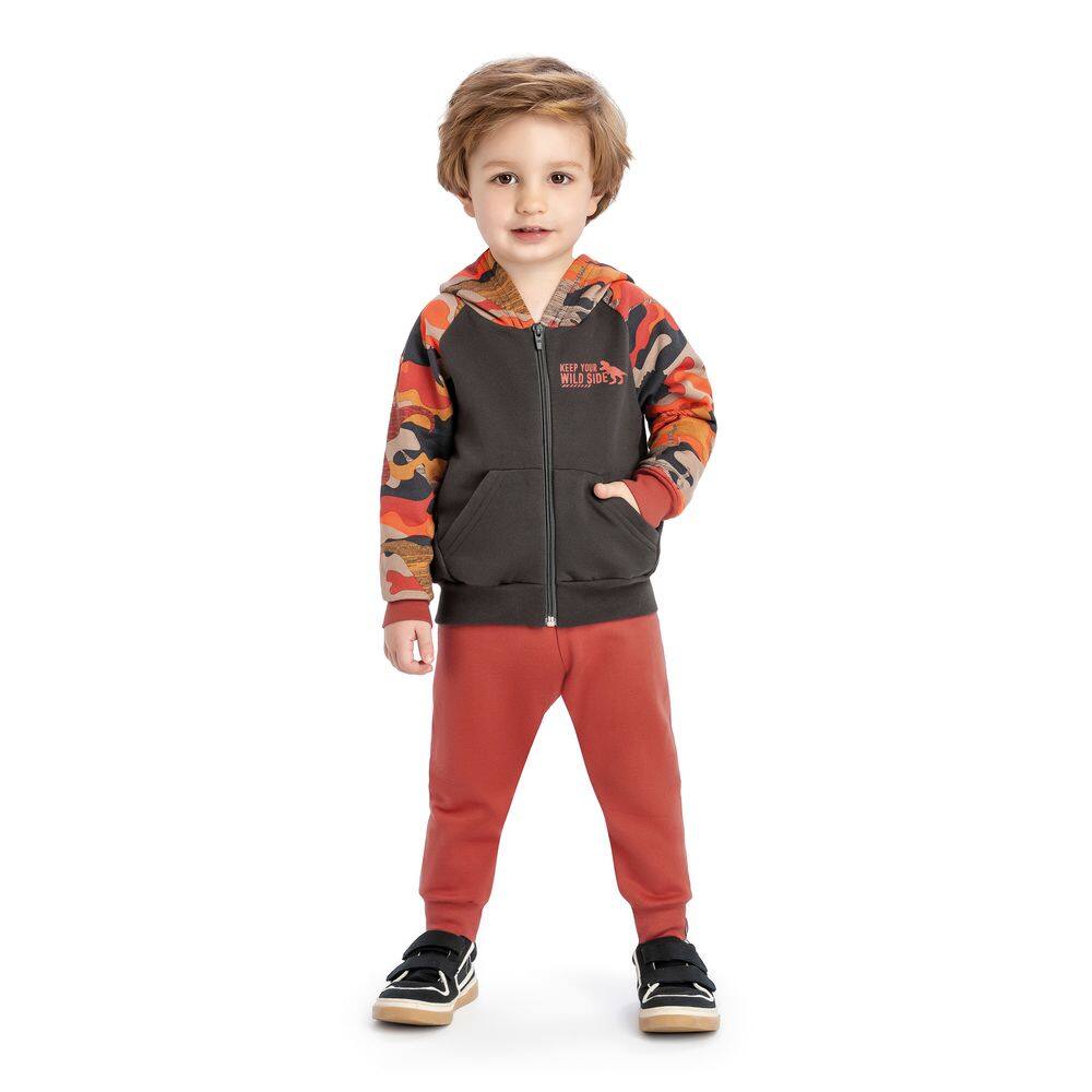 Conjunto Moletom Elian Dino Wild Cód: 579