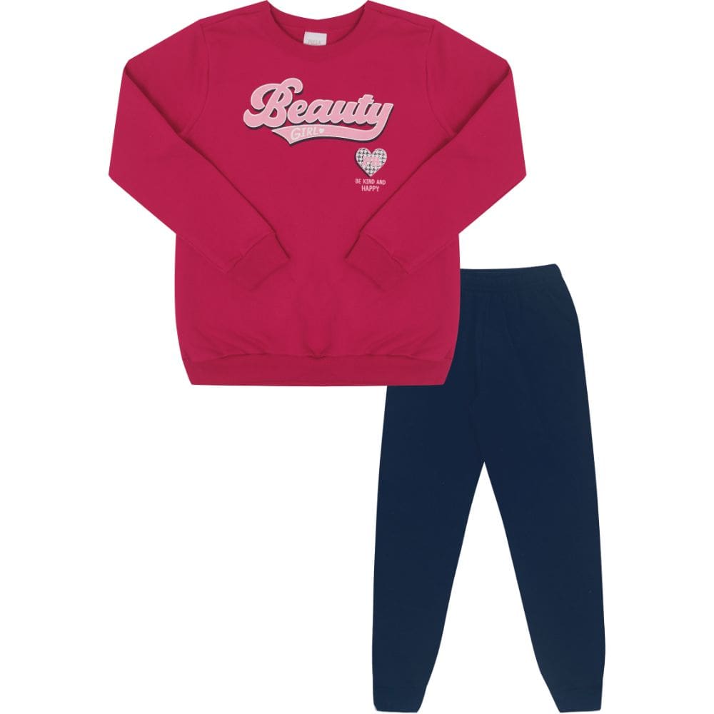 Conjunto Moletom Infantil Menina Pulla Bulla Ref. 50328