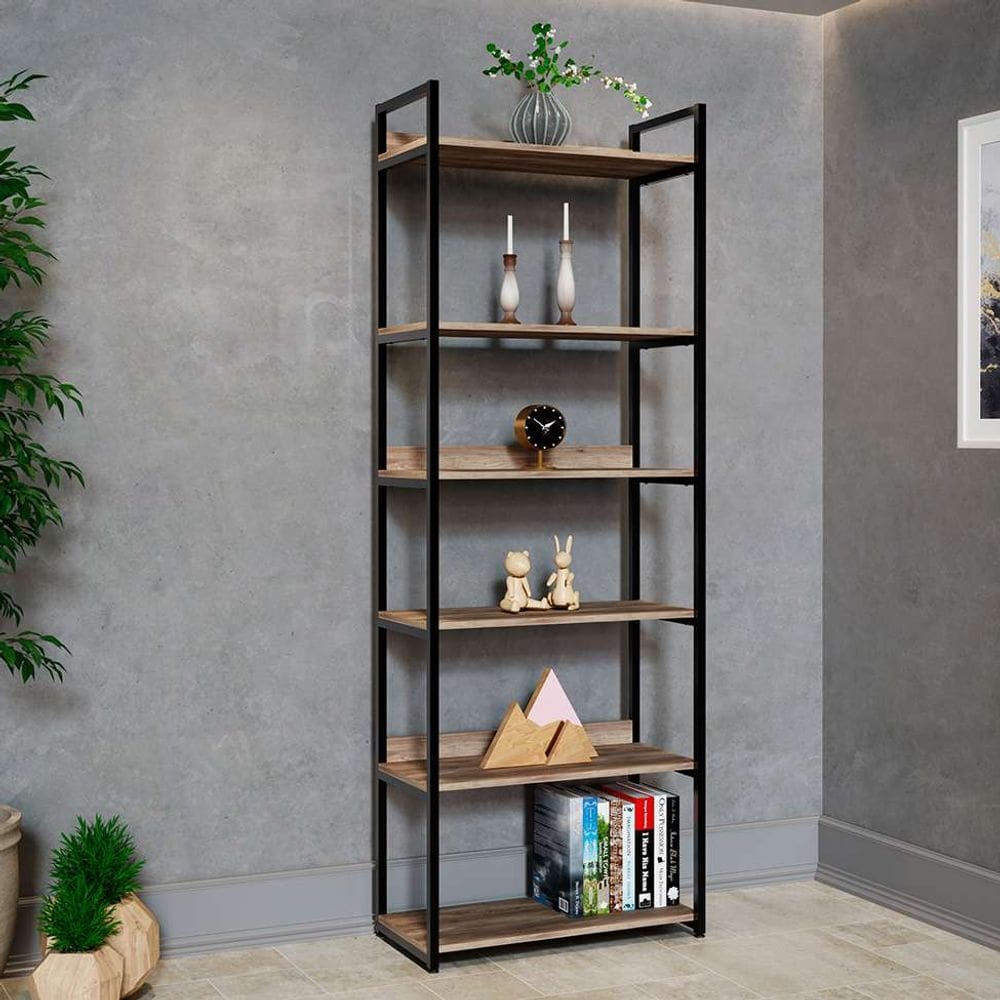 estante industrial urbnflex preta e  190 cm