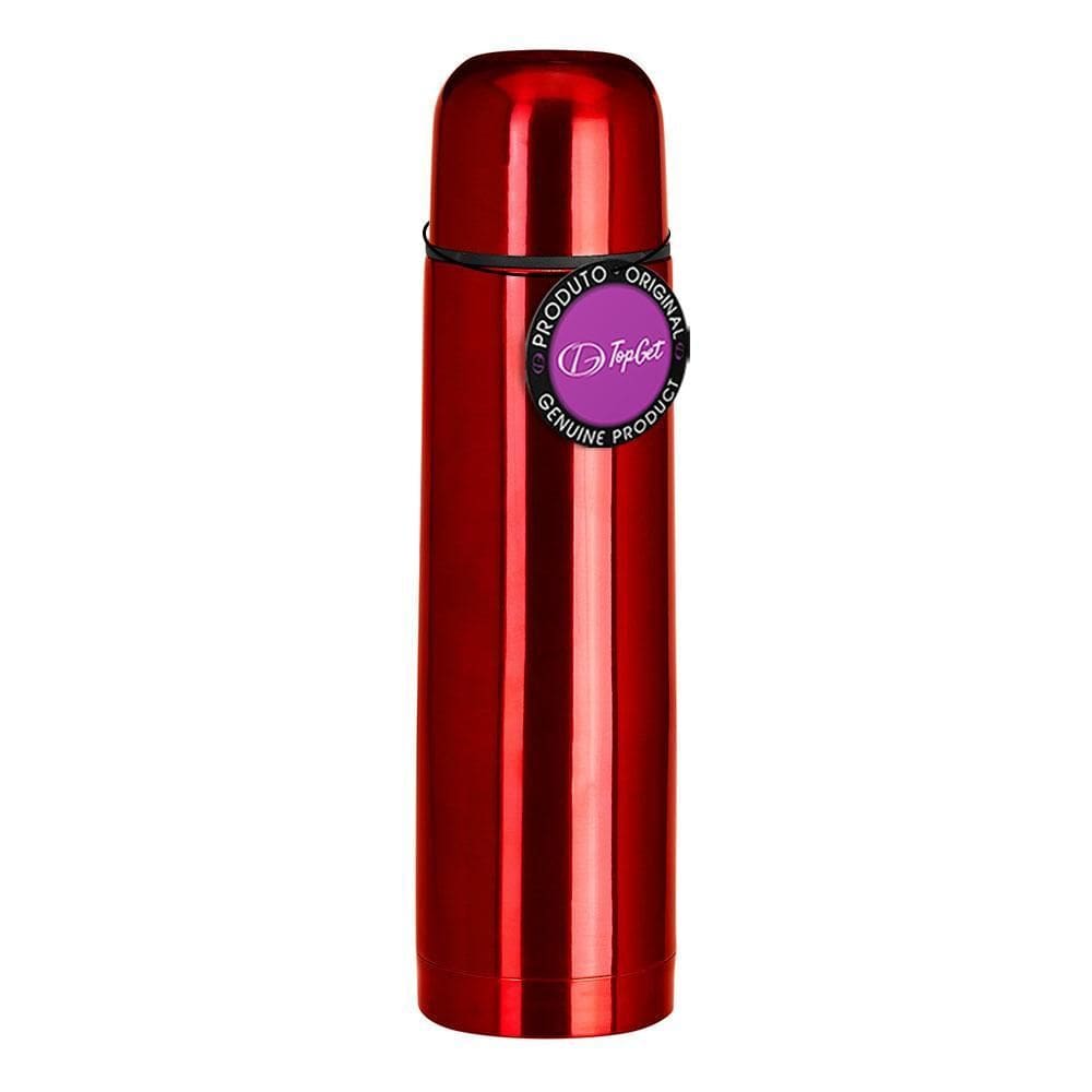 Garrafa Térmica Em Inox 500 Ml Grip Topget - Vermelho