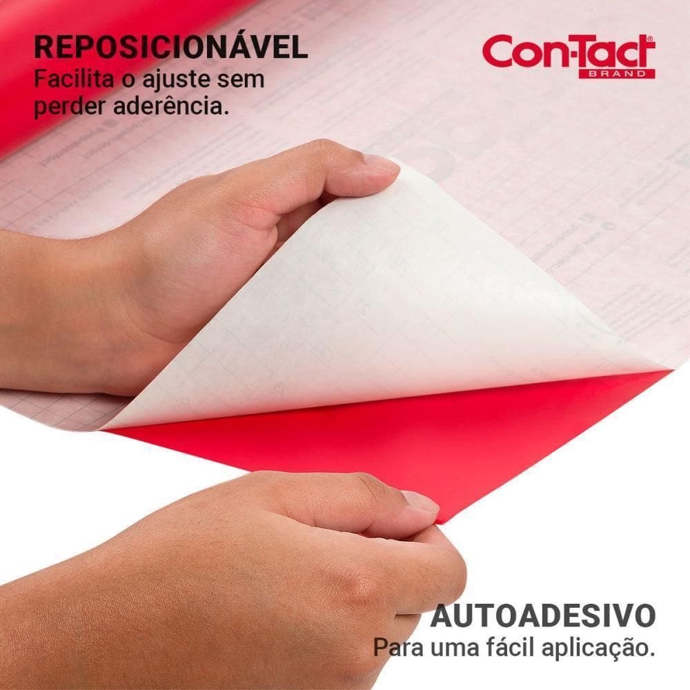 Contact Liso 45Cmx10M Brilho Vermelho
