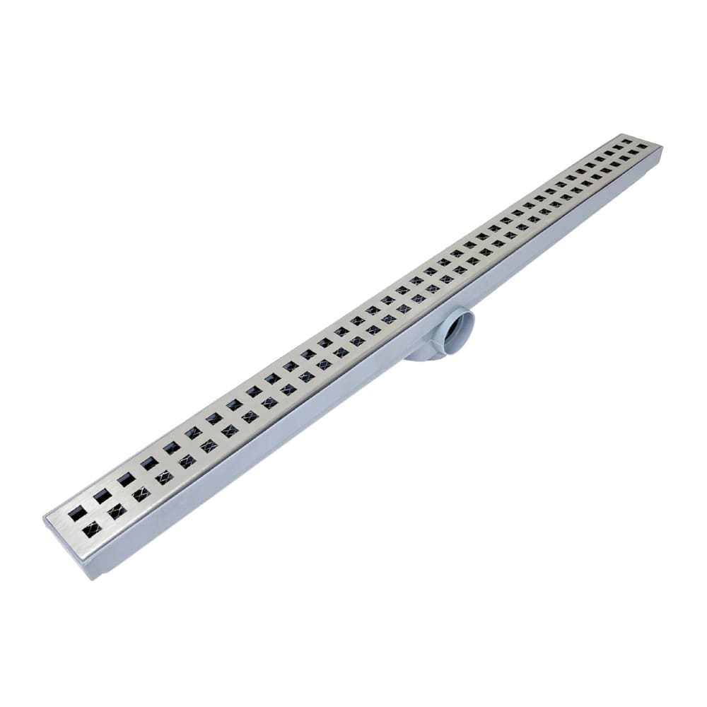 Ralo 70cm Inox modelo Quadrangular com Tela e col Cinza