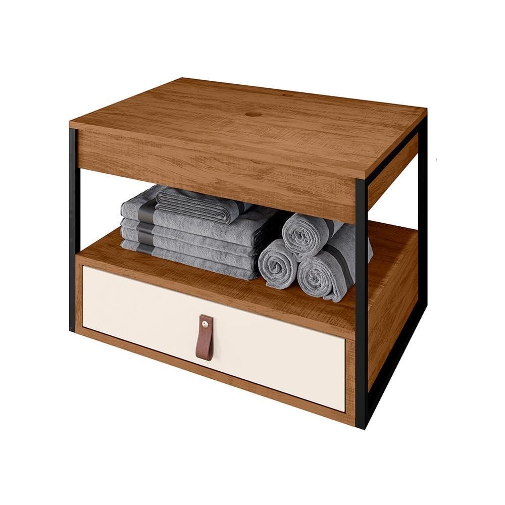 Gabinete para Banheiro Harley com 1 Gaveta