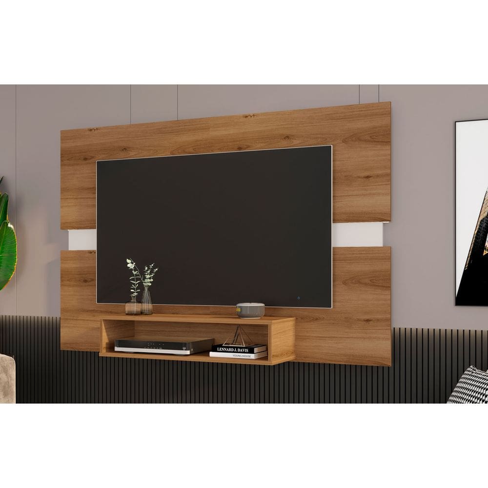 Painel para TV Suspenso Sala Quarto 130cm Mark - Potenza Móveis
