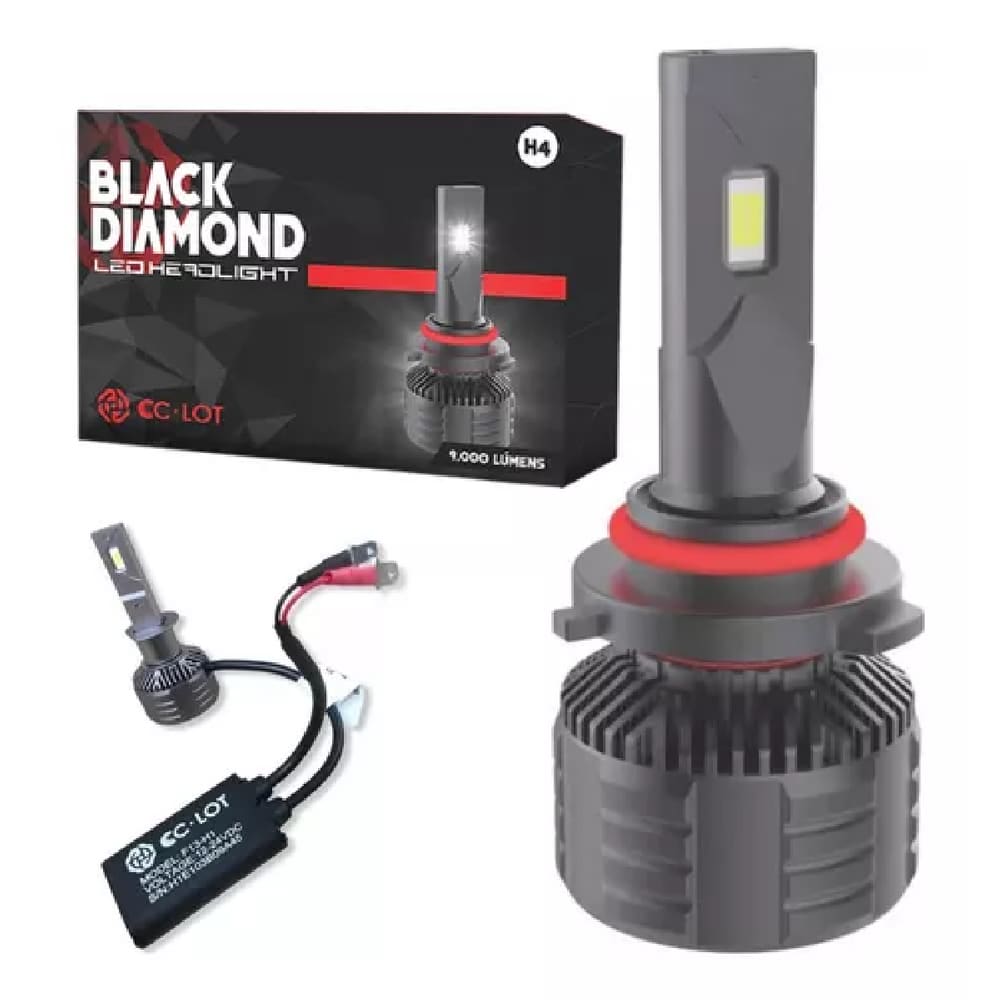 Kit Lâmpadas Led Ultraled Cc-lot Black Diamond Canceller HB3