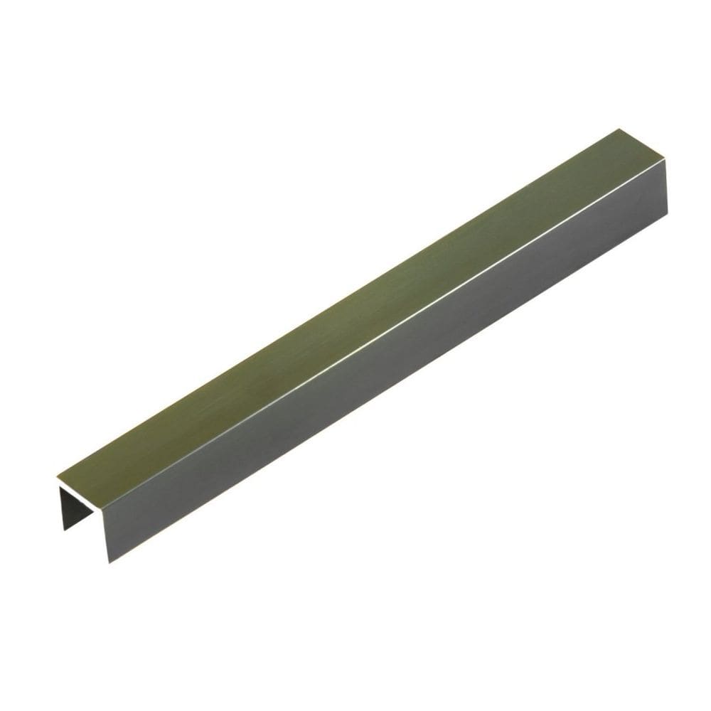 Perfil de Alumínio para Acabamento 10mm X 1,0cm Luxor Verde Acetinado