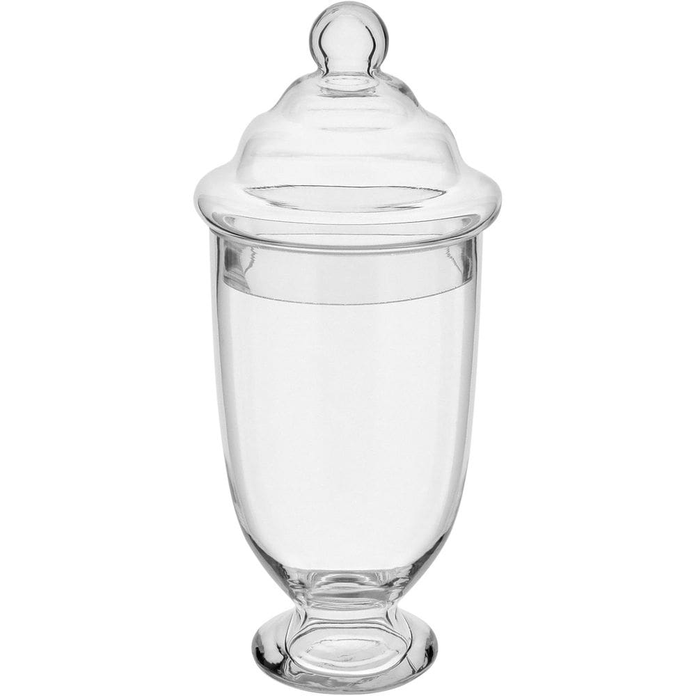 POTICHE VASO DECORATIVO BOMBONIERE VIDRO 27x12x12cm