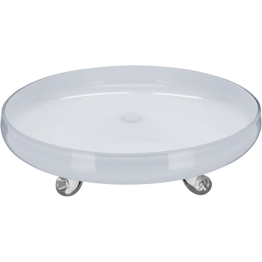 CENTRO MESA VIDRO 8x29x29cm BRANCO FRUTEIRA
