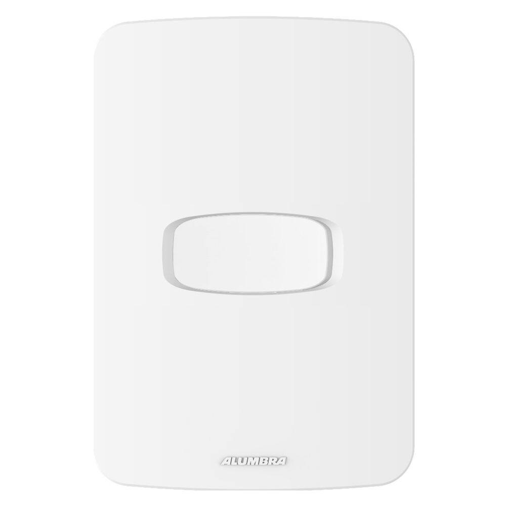 Conjunto 1 Interruptor Simples 10A 250V~ 4x2 Gracia Alumbra Branco