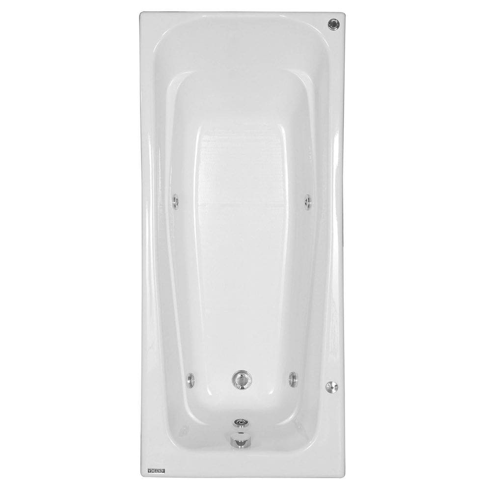Banheira Hidromassagem Astra Bella Luxo 170cmx75cmx38cm - 03 Jatos Gel Coat P6 Com Aquecedor 220V
