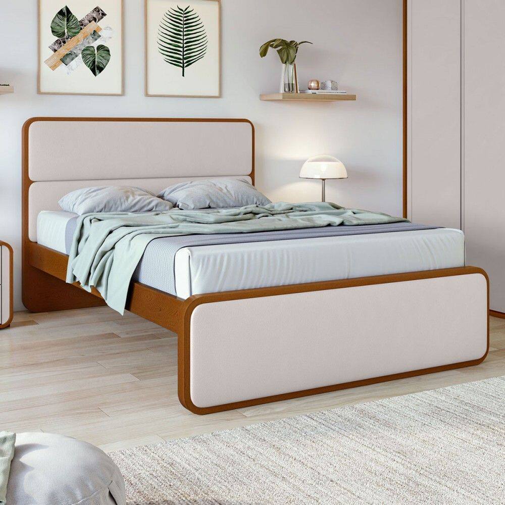 Cama Casal Loop Frassino - Móveis Lopas