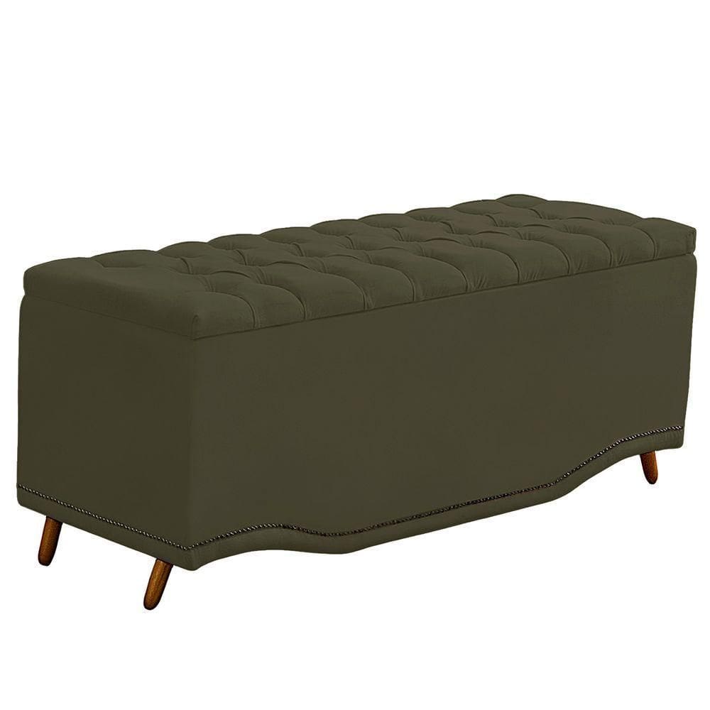 Cabeceira Casal Estofada Para Cama Box Ayla Veludo Cor Capuccino