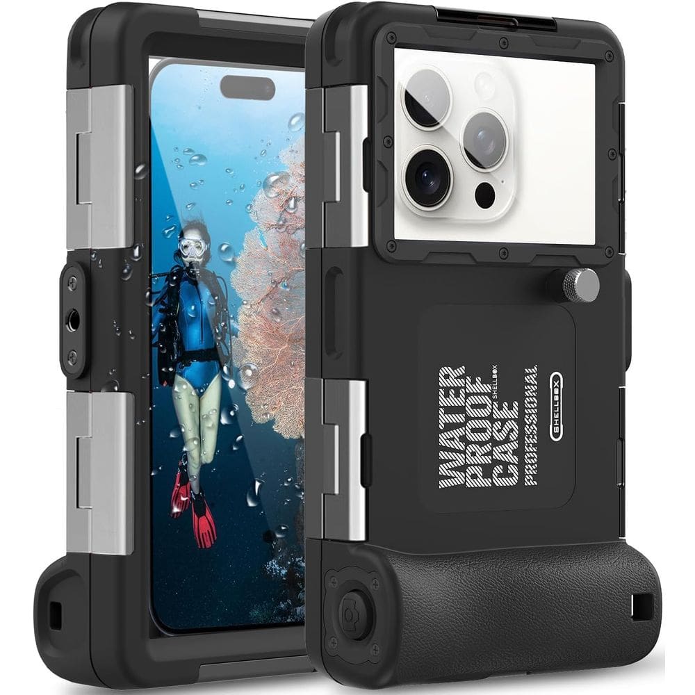 Capa Case Celular a Prova D’Água SHELLBOX Mergulho Controle Remoto Bluetooth 2 Geração Smartphone Universal