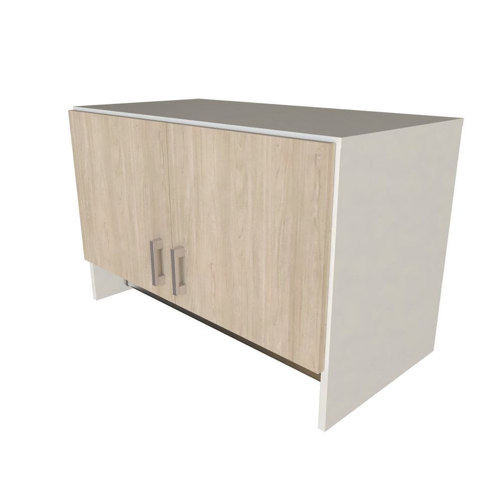 Armário Suspenso para Lavandeira com Suporte para Cabides Branco/Geneve
