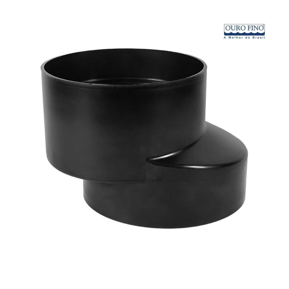 Desloca Vaso Bolsa Excentrica para Vaso Sanitario 100mm Preto