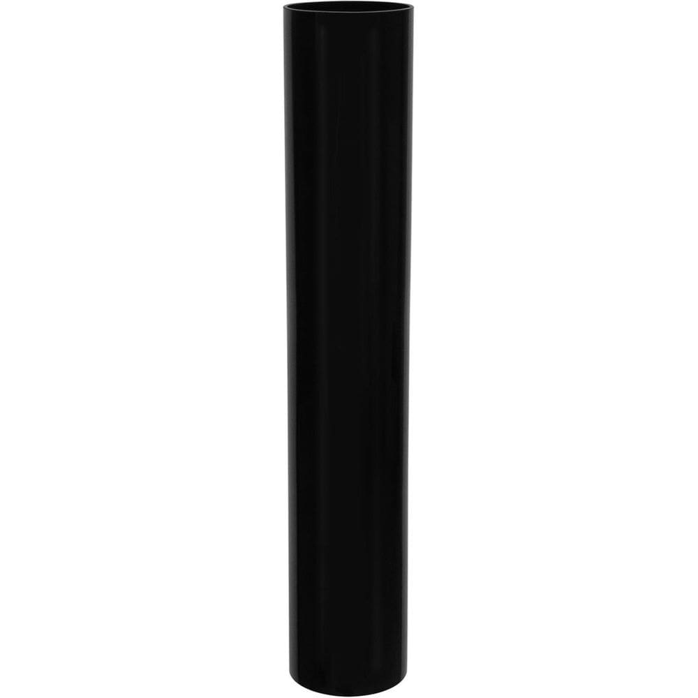 VASO DECORATIVO ENFEITE CASA VIDRO 100x18x18cm PRETO