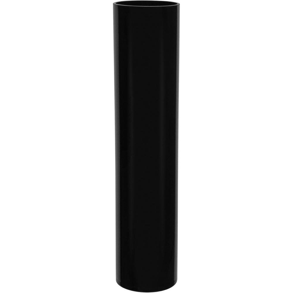 Vaso Decorativo Enfeite Casa Vidro 80x18x18cm Preto