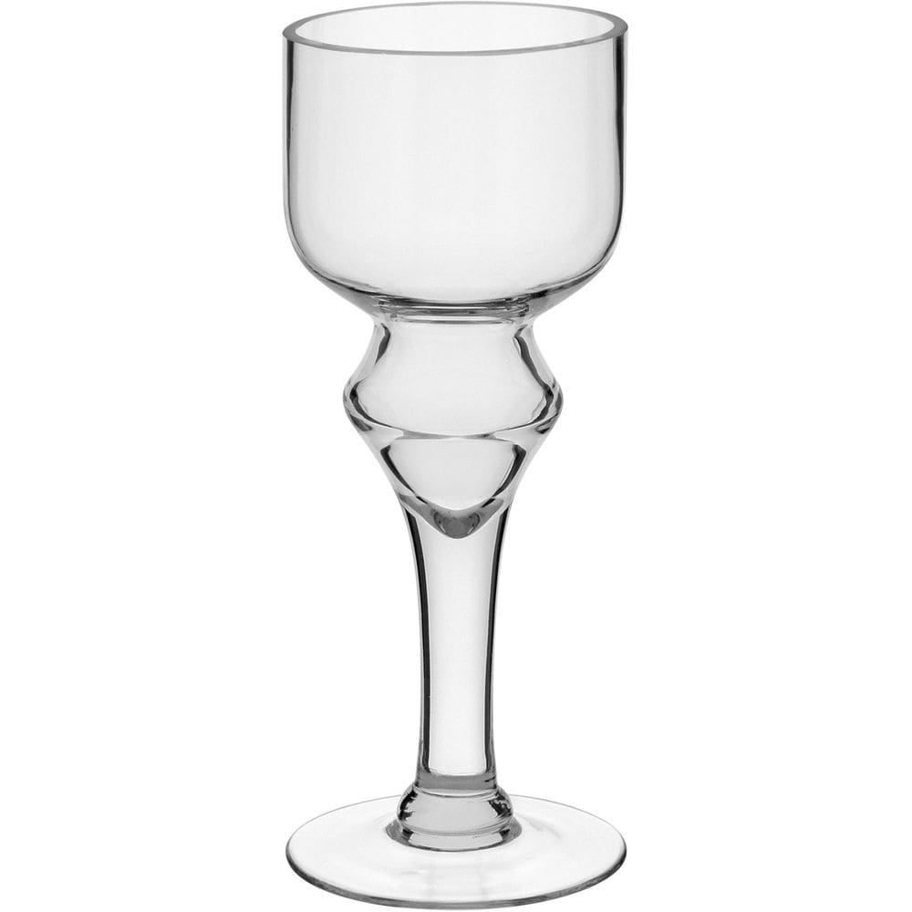 Vaso Decorativo Enfeite Casa Vidro 30x12x12cm Transparente