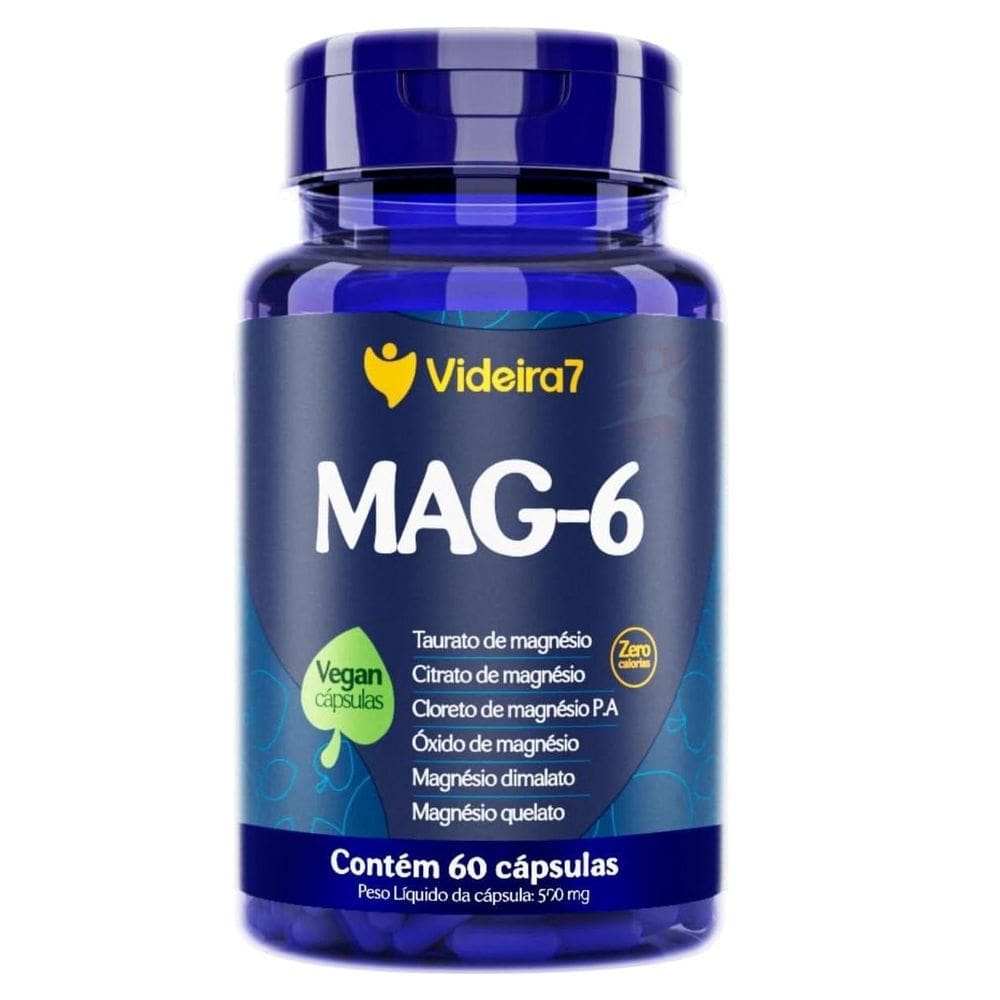 Mag-6 6 Tipos De Magnésio 60 Cápsulas Videira7