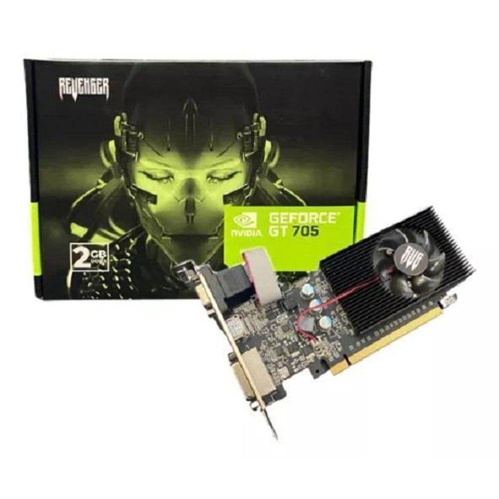 Placa De Video Vga Geforce Gt 705 2Gb Ddr3 Gamer