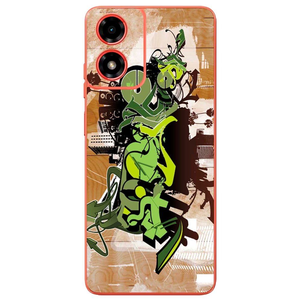 Capa Adesivo Skin072 Verso Para Motorola Moto G04S (2024)