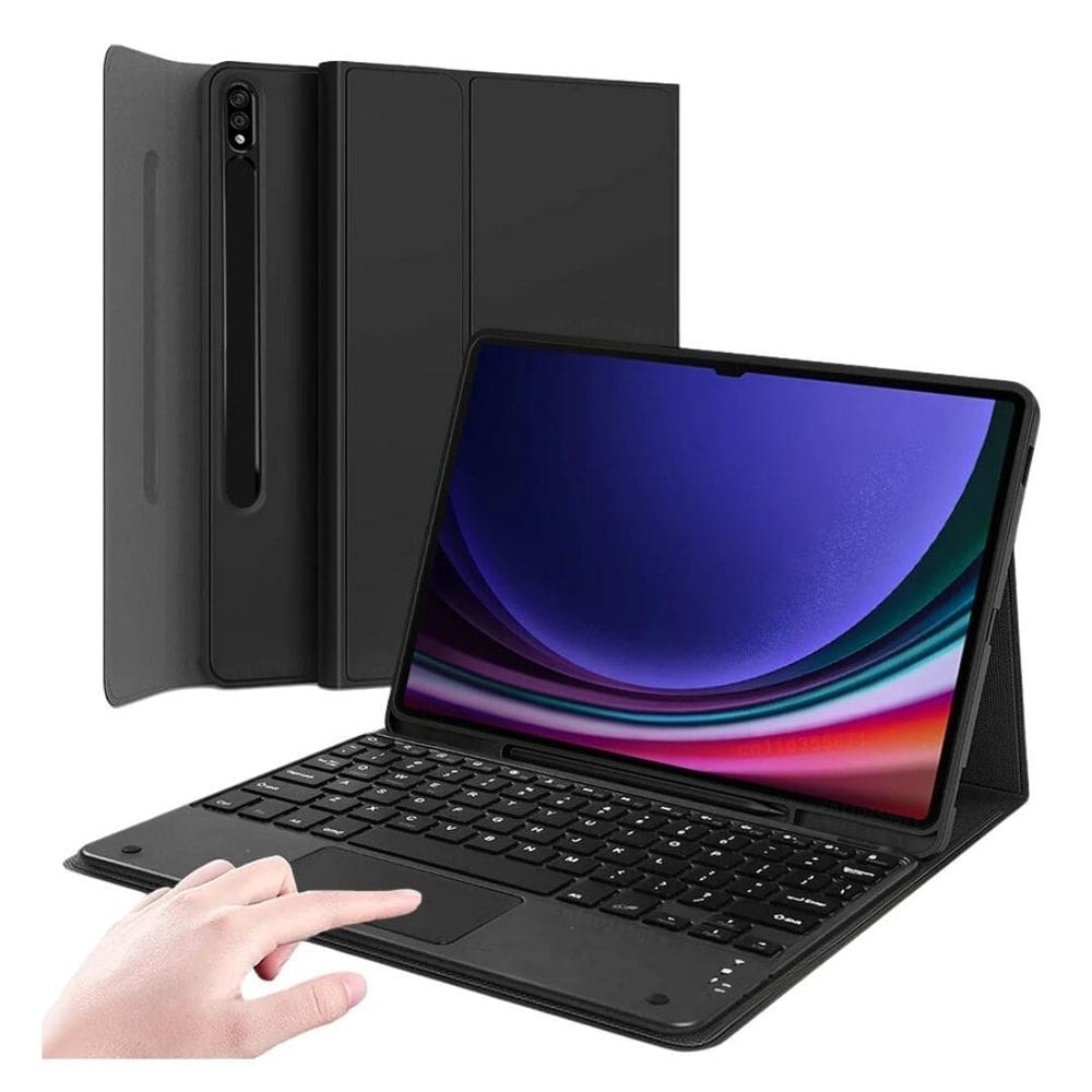 Capa Com Teclado E Touchpad Para Galaxy Tab S9+ /S9 Fe+ 12,4