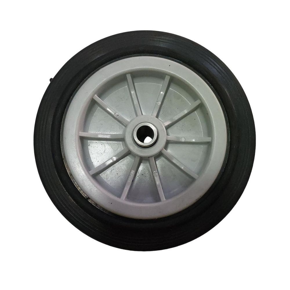Roda Borracha Maciça Para Carrinhos R 614 Bmn Até 120 Kgs