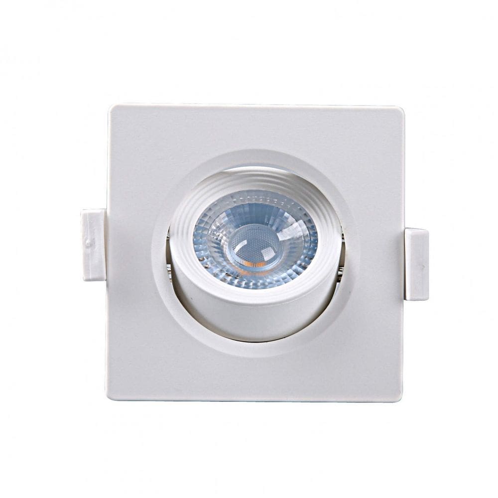Spot Embutir Quadrado Alltop LED Mr16 5W 3000K 38º Taschibra 3000K Luz Amarela