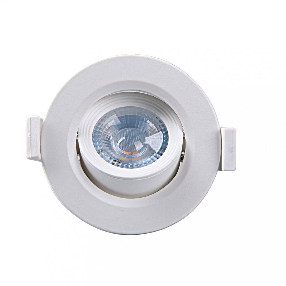 Spot Embutir Redondo Alltop LED Mr16 5W 3000K 38º Taschibra Branco