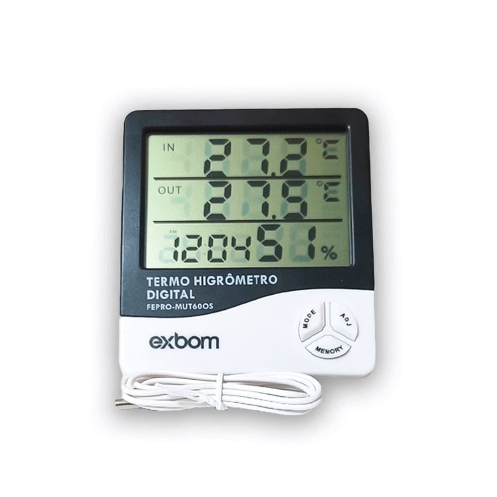 Relógio Medidor De  Temperatura Digital Higrômetro 