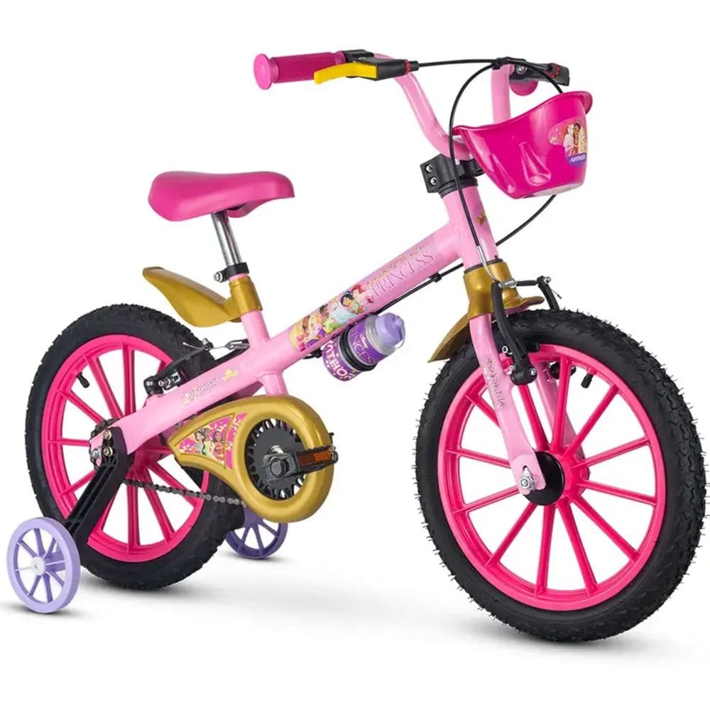 Bicicleta ARO 16 Princesas Nathor - 101250160000 Rosa