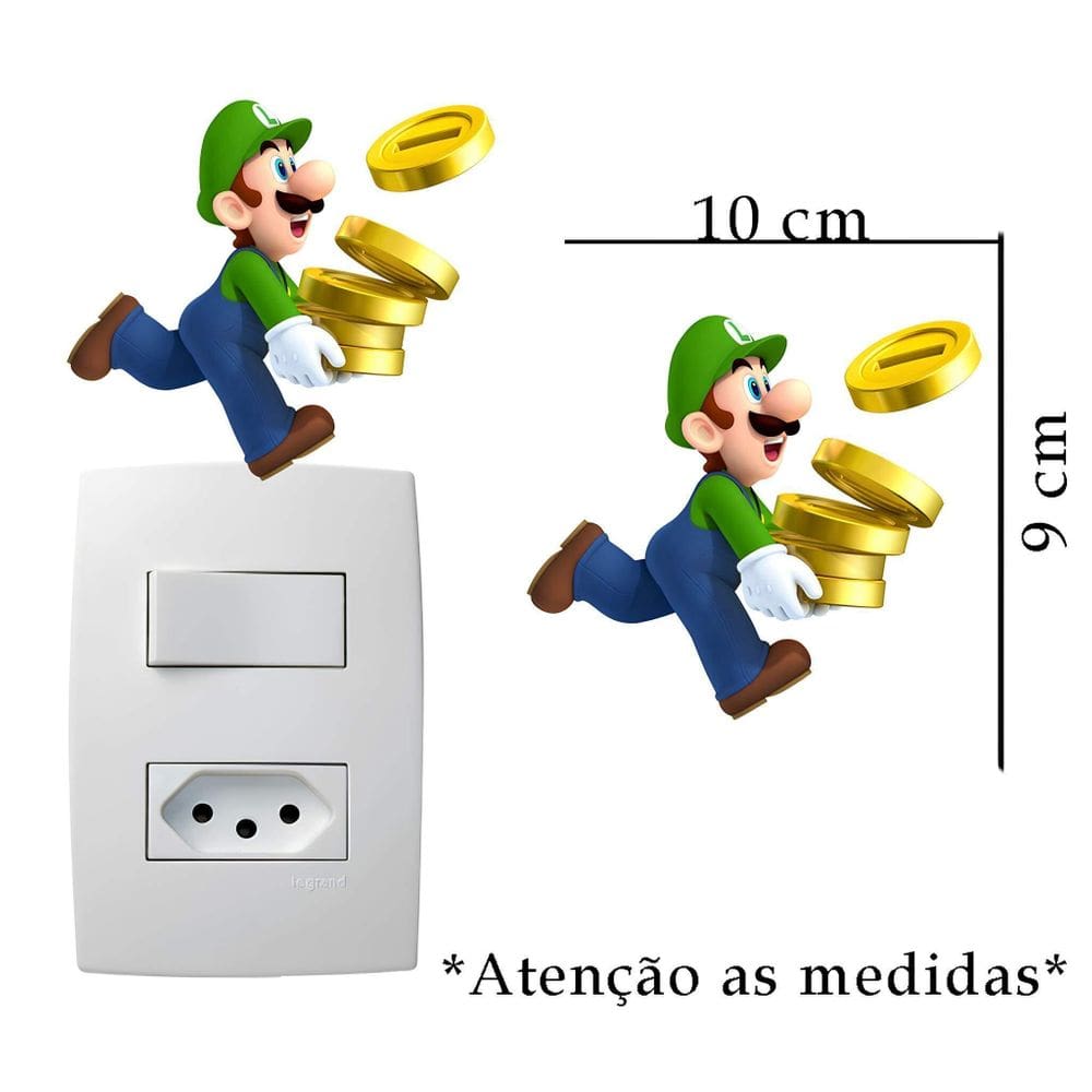 Adesivo De Interruptor Mario Mod07