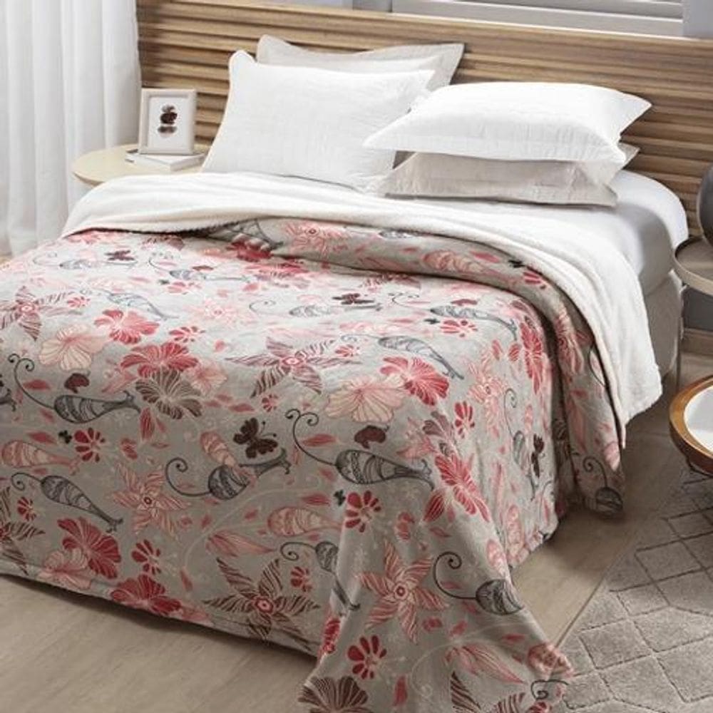 Cobertor Casal C/Sherpa Gardenia 2,20X2,40M Jolitex