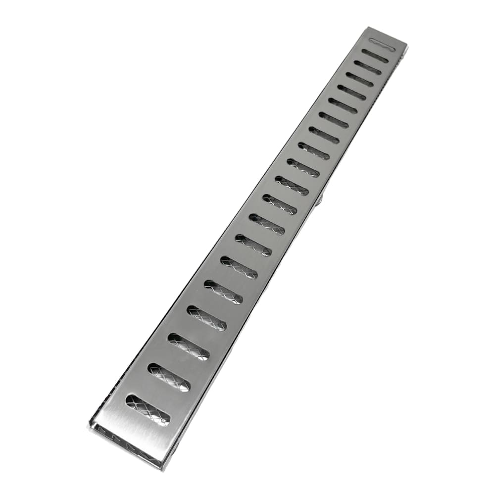 Ralo Borda Piscina Estreito 5x50 Inox Reta com Aro e Tela