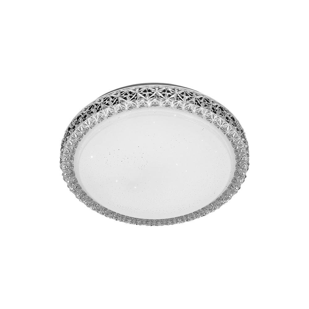 Plafon Led Blumenau Shine Liso De Sobrepor com Ajuste de Cor 18W Bivolt Translúcido
