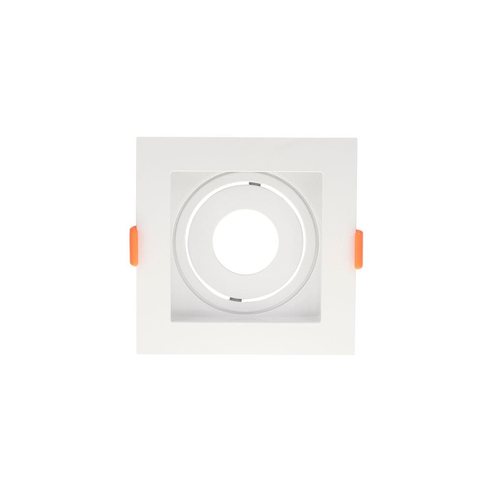 Spot De Embutir Recuado Blumenau Clean Para Lâmpada Mr11 Gu10 Quadrado Bivolt