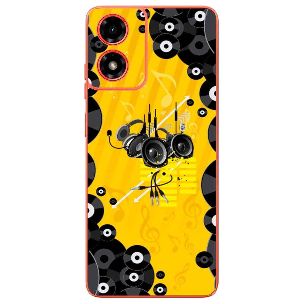 Capa Adesivo Skin354 Verso Para Motorola Moto G04S (2024)