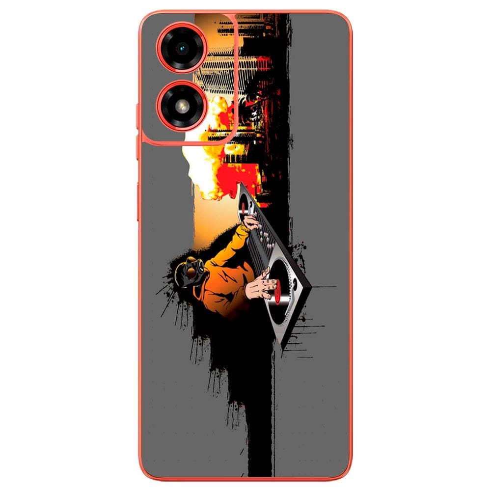 Capa Adesivo Skin264 Verso Para Motorola Moto G04S (2024)