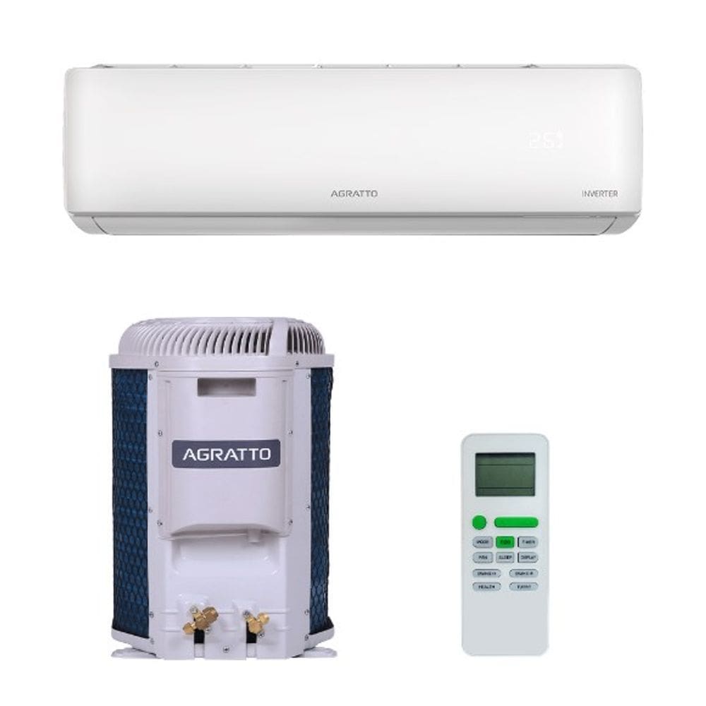 Ar condicionado Split Hi Wall Agratto Inverter Liv Top 12.000 Btus Quente e Frio 220v R-32