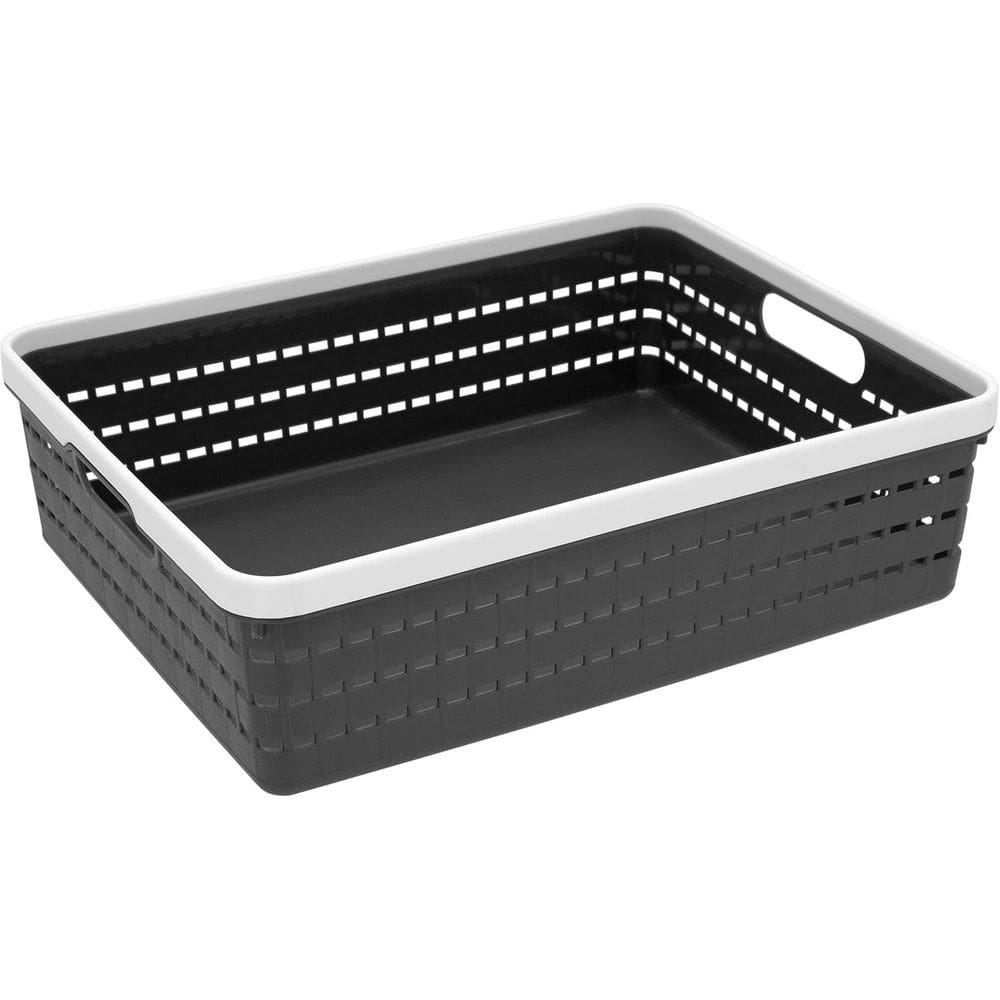 CAIXA ORGANIZADORA PLÁSTICO 10x26x34cm PRETO