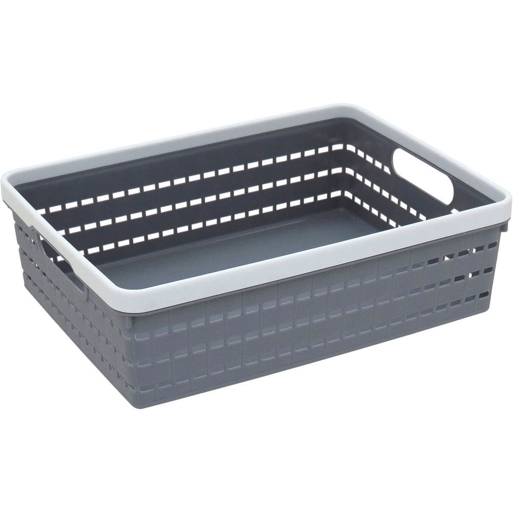 CAIXA ORGANIZADORA PLÁSTICO 9x22x29cm CINZA